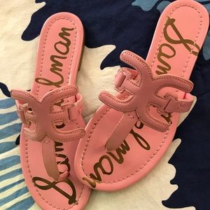 Sam Edelman “Carter” patent leather thong sandals